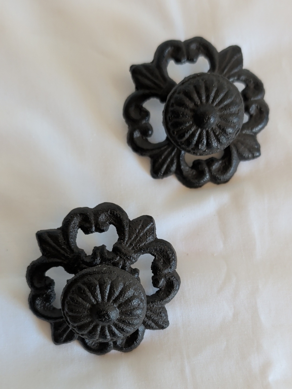 Ornate Cast Iron Drawer Knobs (Set of 2)